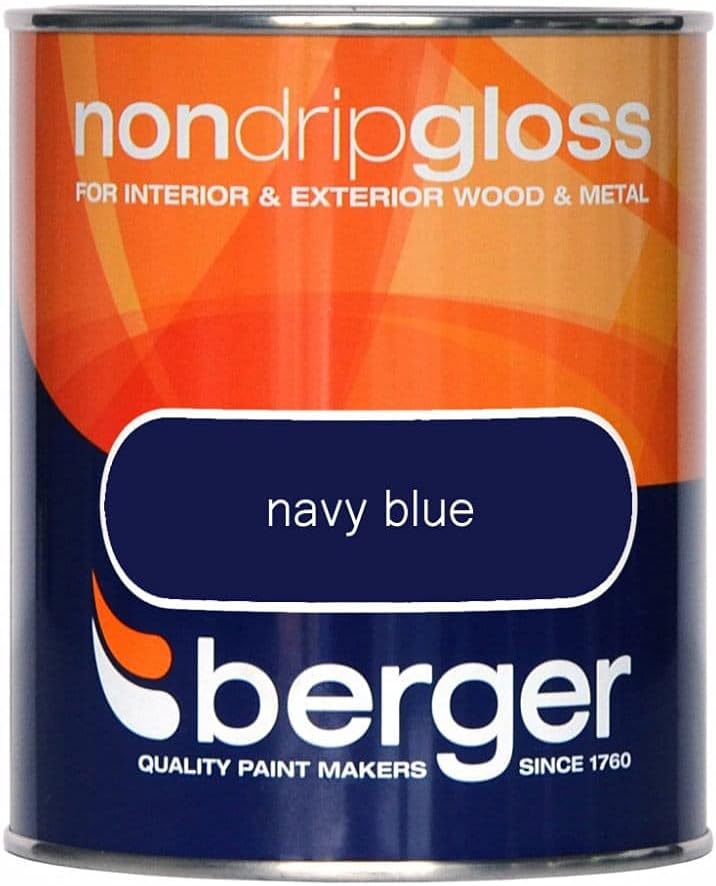 Berger Non Drip Gloss 750ml Navy Blue (306028)