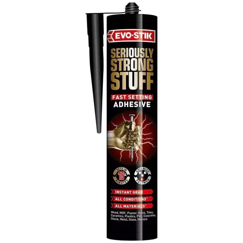 EVO-STIK Seriously Strong Stuff Fast Setting Adhesive – Sets in 15 mins, 290ml