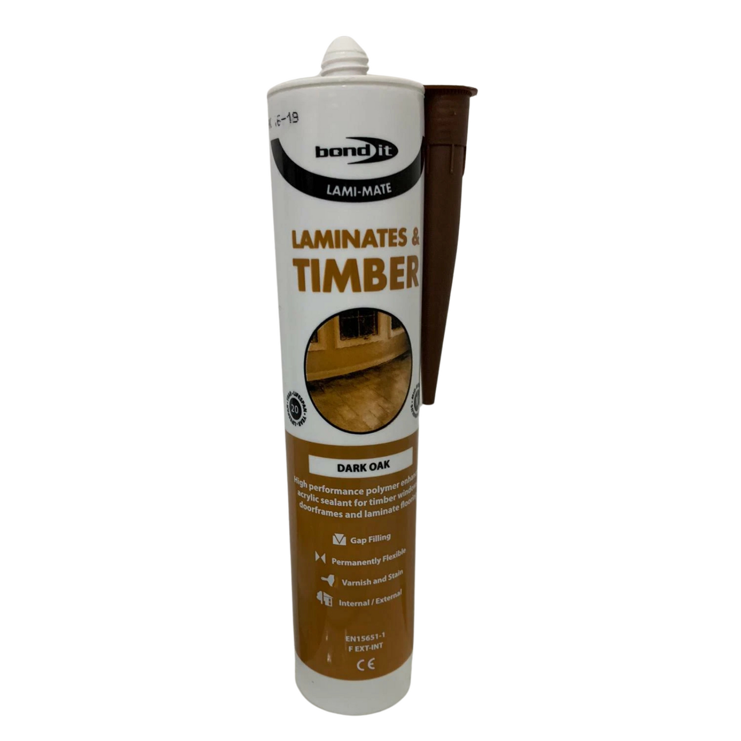 Laminate floor Silicone Dark Oak Bond it Gap Filler for Timber and Laminate