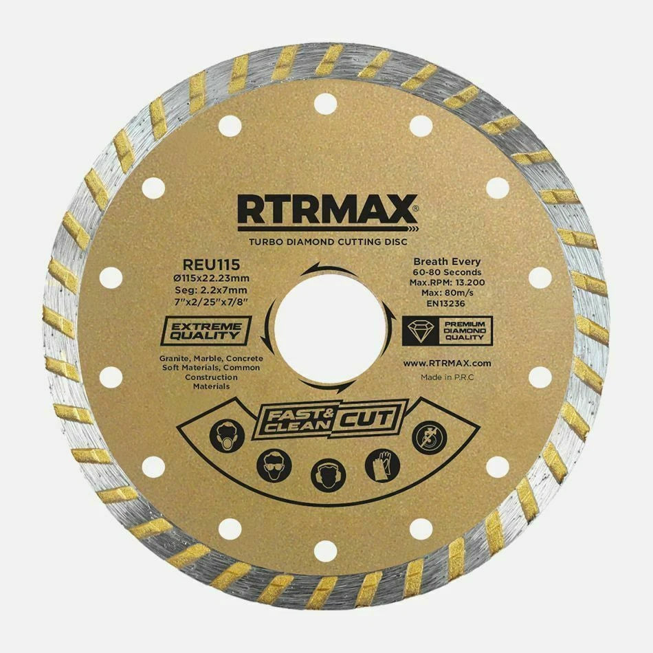 115mm Thin Turbo Diamond Disc Cutting Blade Wheel Porcelain Ceramic Granite