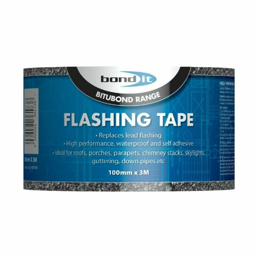 100MM x 3M Flashing Tape – Flashband Self-Adhesive Roof Felt Seal for Leaks