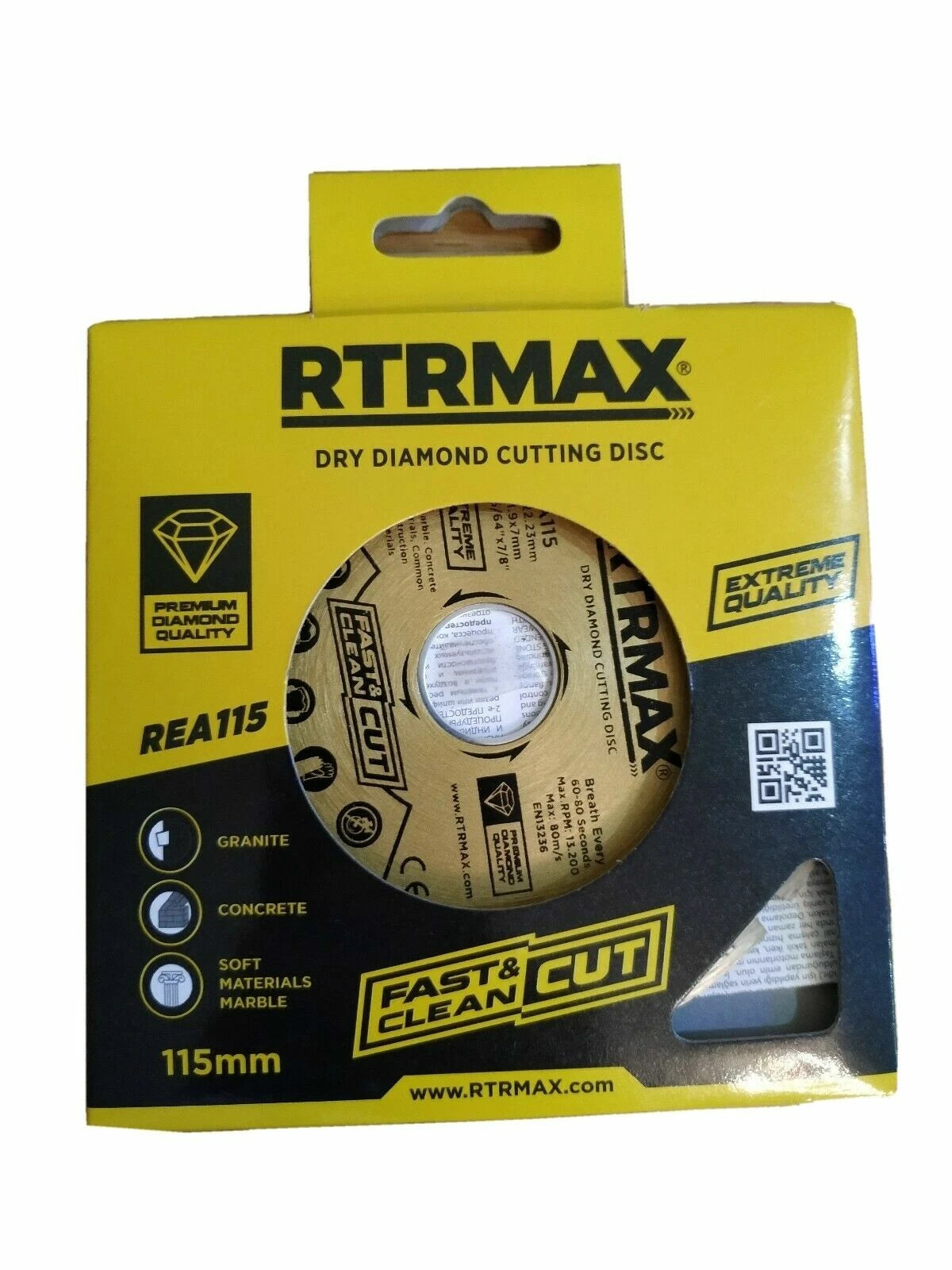 Porcelain 4.5Tile Turbo Thin Diamond Dry Cutting blade/Disc Grinder wheel 115mm