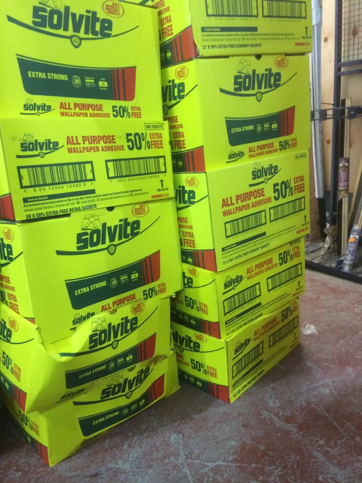 Solvite All Purpose Wallpaper Paste - Extra Strong Adhesive, 15 Rolls