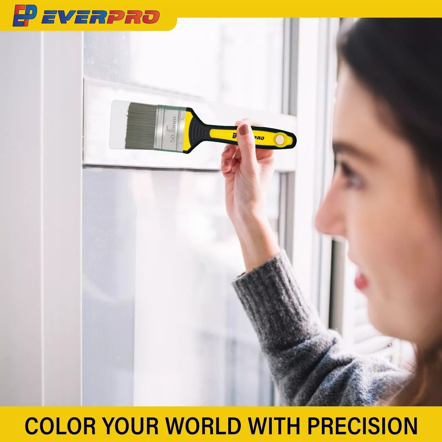 EverPro, Harris Paint Brushes Set of 5 Emulsion Wall & Ceiling Professional