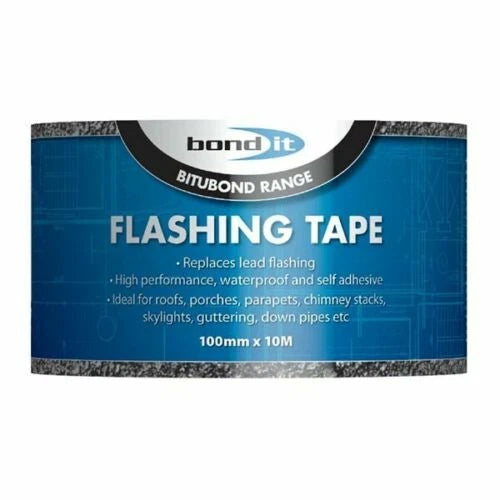 100MM x 10M Flashing Tape – Flashband Self-Adhesive Roof Felt Seal