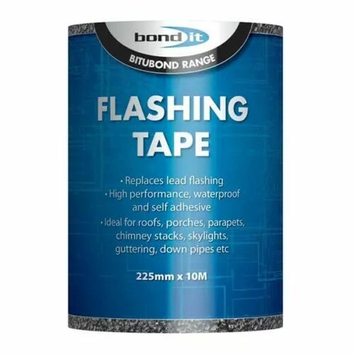 225MM x 10M Lead-Coloured Self-Adhesive Bitumen Roofing Flashband Tape