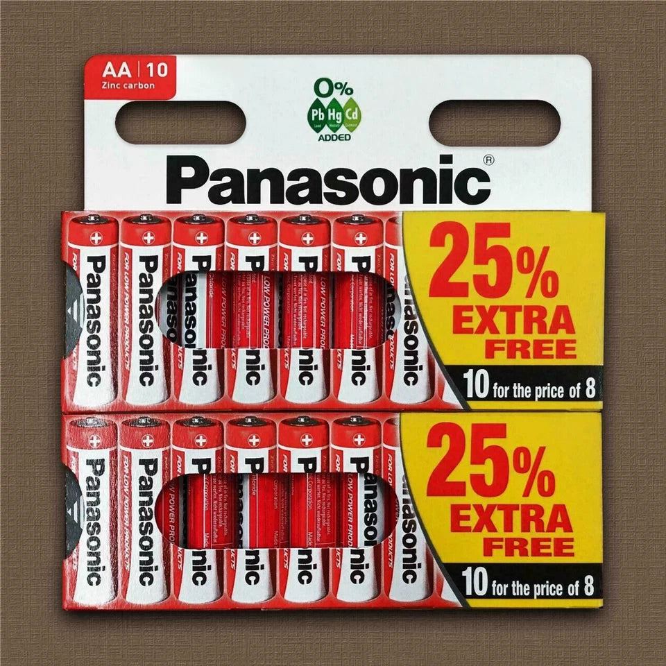 20 X AA Panasonic Batteries LR6 MN1500 E91-1.5V Battery EXPIRY 2023 UK