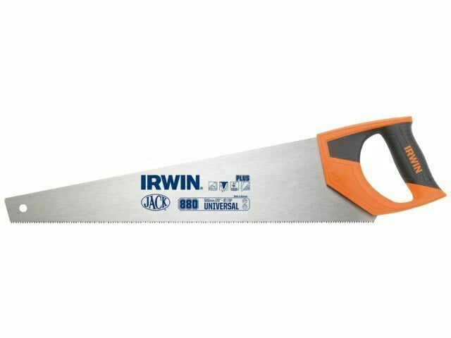 Irwin Jack Plus 880 Universal 20"Triple Ground HardPoint Fast Cut Wood Hand Saw