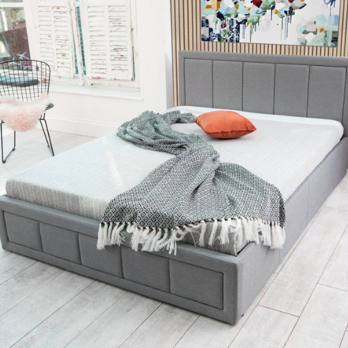 Gia Ottoman Gas Lift Fabric Storage Bed