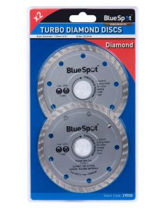 2X Angle Grinder Discs Thin 115mm 4.5'' Turbo Diamond Tile Dry Cutting Disc