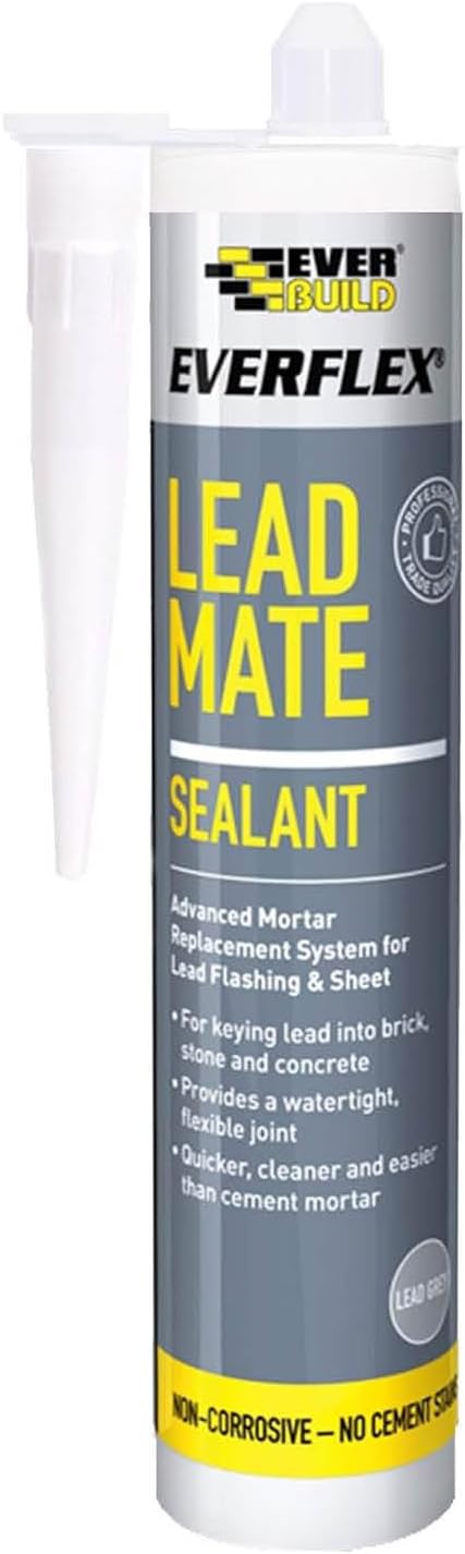 Everbuild Everflex Lead Mate Sealant – Exceptional Adhesion – Neutral Cure – Lead Grey – 295ml