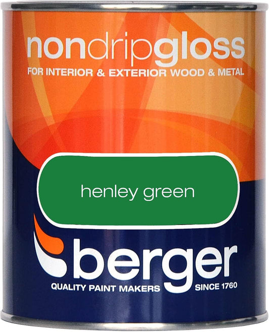 Berger Non Drip Gloss 750ml Henley Green (306025)