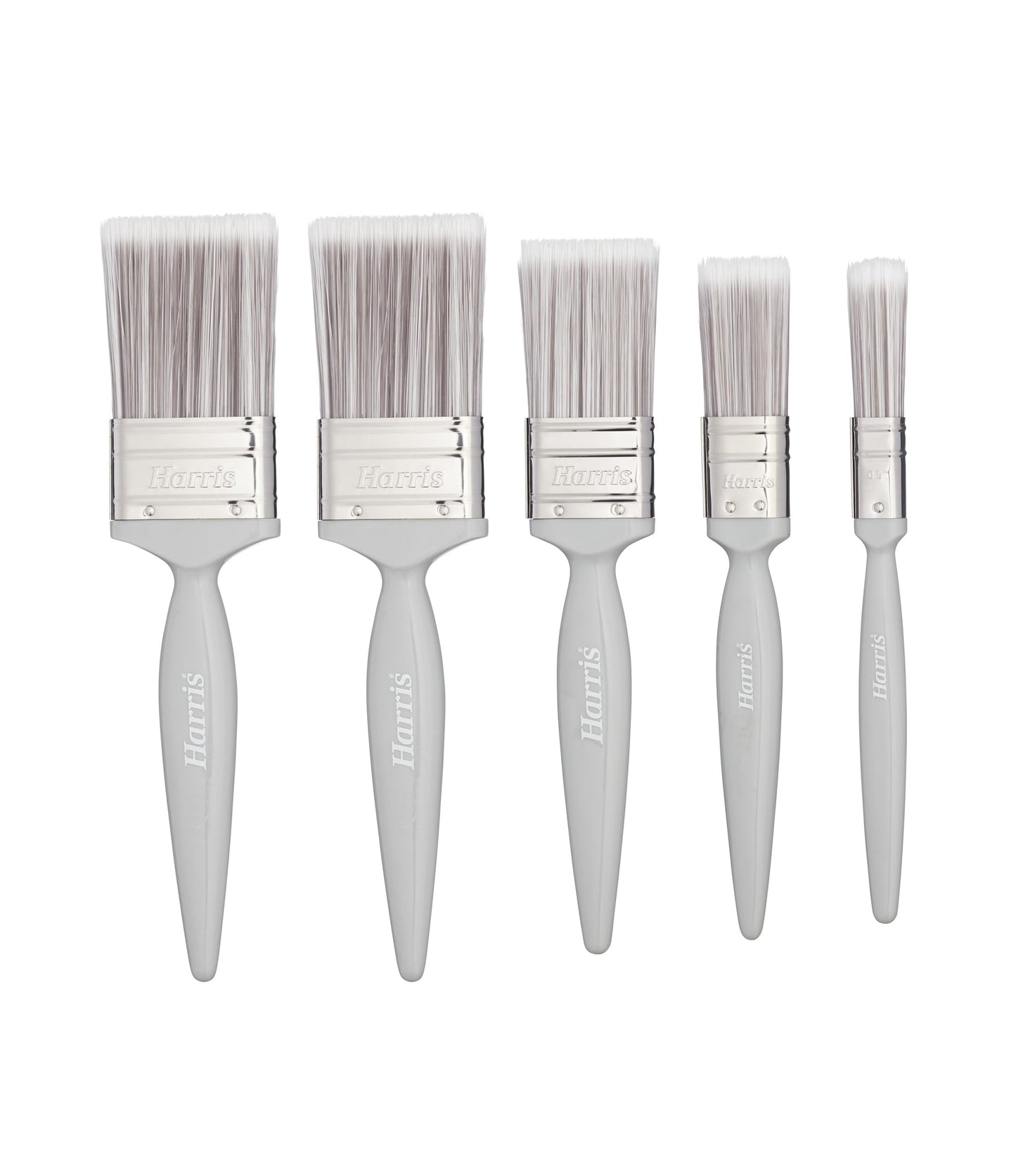 Harris Essentials Walls & Ceilings Paint Brush Set | Pack of 5 | 0.5", 1", 1.5", 2