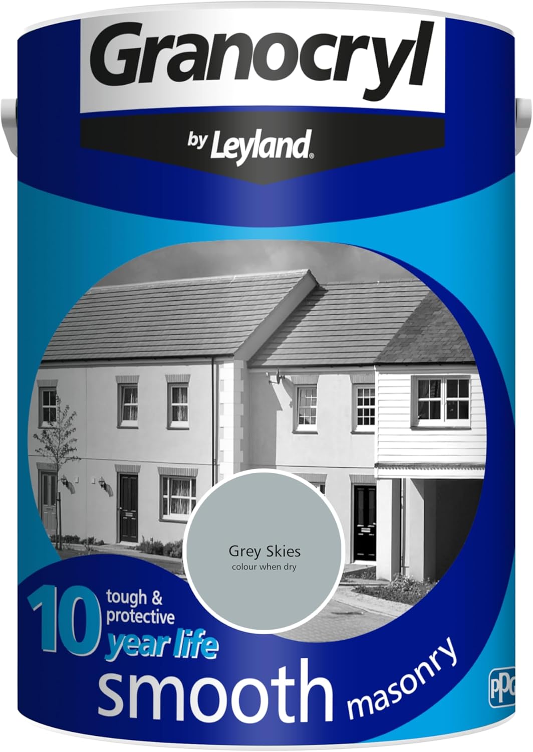 Leyland Granocryl Smooth Masonry, Grey Skies, 5L