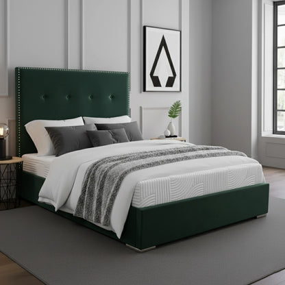 Aria Cream Fabric Upholstered Bed Frame