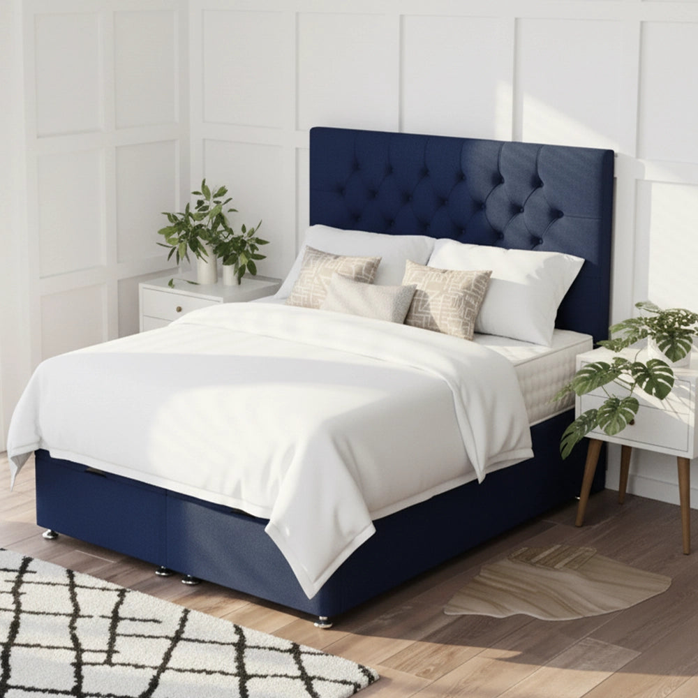 Cross Ottoman Storage Divan Bed Frame 2