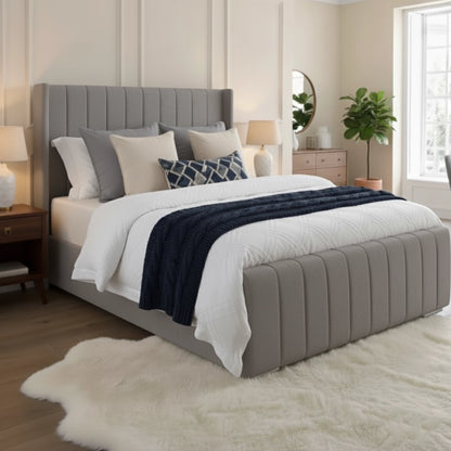 Plush Velvet Ottoman Storage Bed