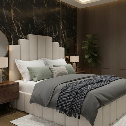 beds and mattress virtical line