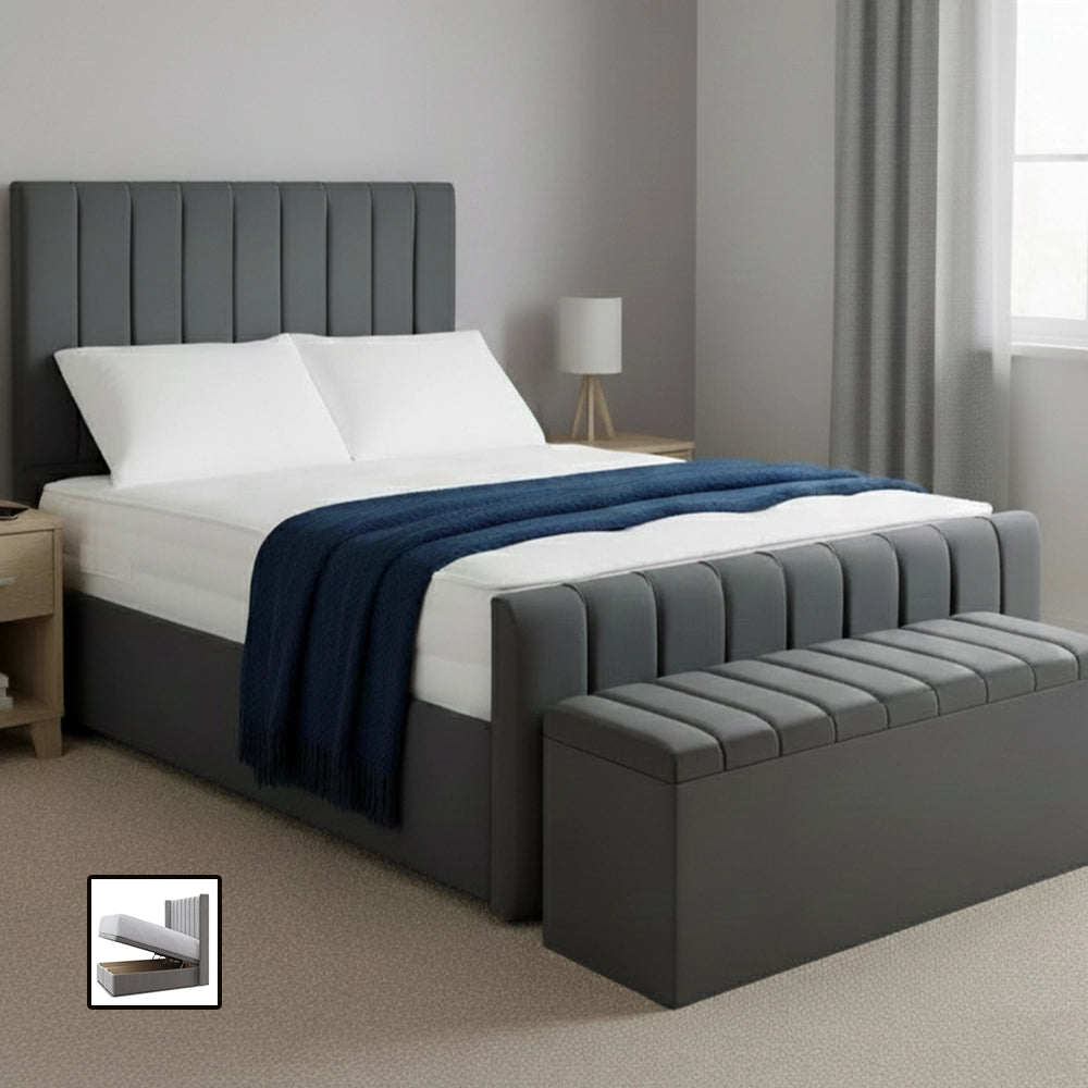 Bed Frame with storage box single double king super king