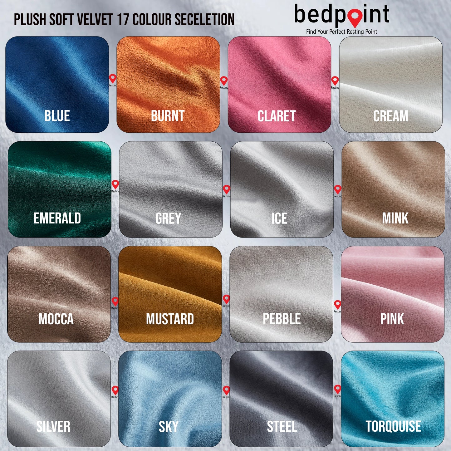 bed point colours pl