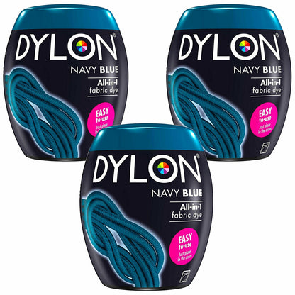 New Dylon 350g Navy Blue Machine Dye Pod 3 Pack