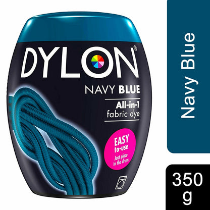 New Dylon 350g Navy Blue Machine Dye Pod 3 Pack