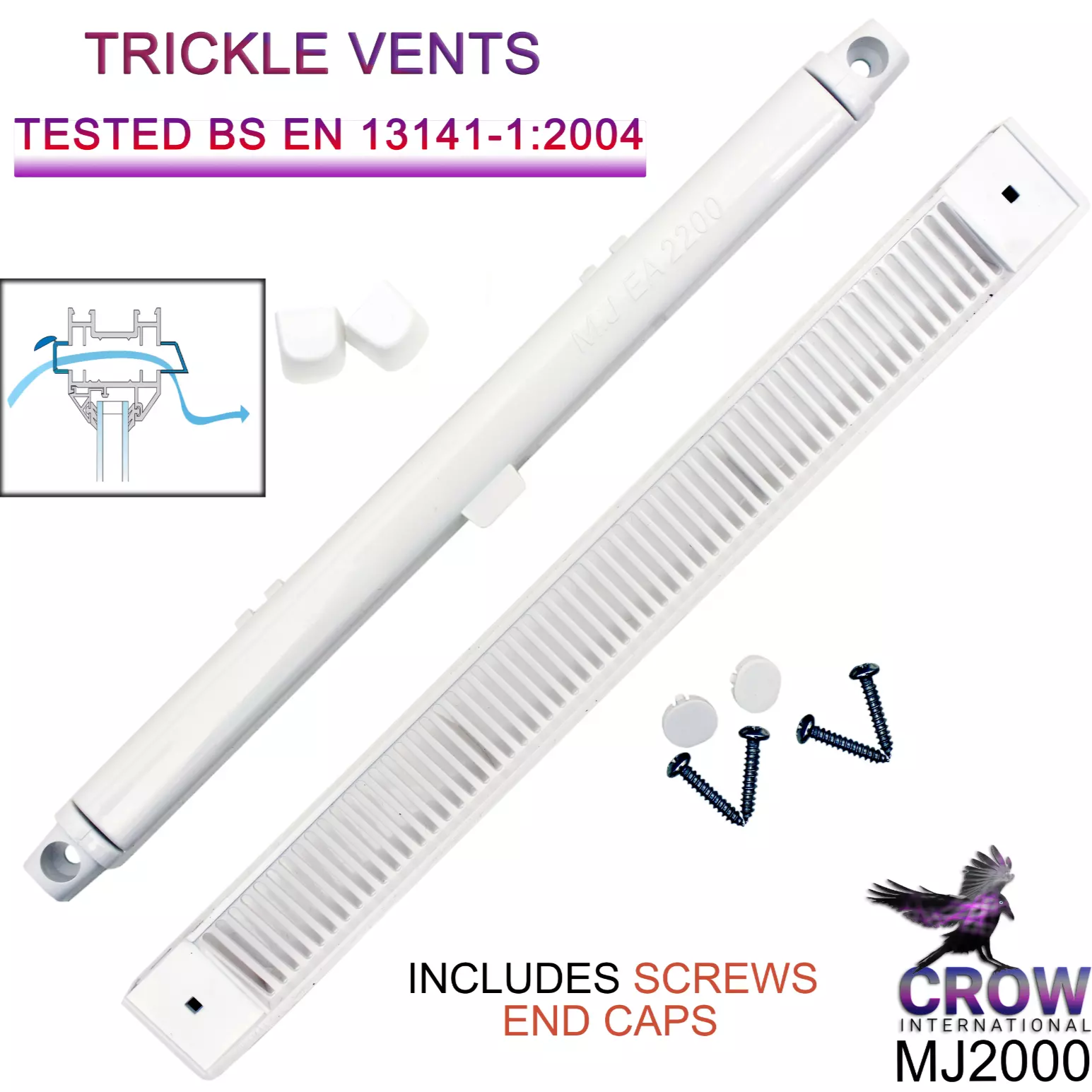 Trickle Slot Vents Premium Window Air Ventilation Grille Double Glazing uPVC