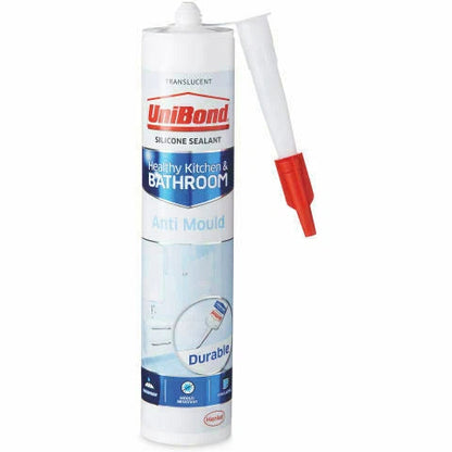Unibond Silicone Anti Mould sanitary Kitchen & Bathroom Translucent