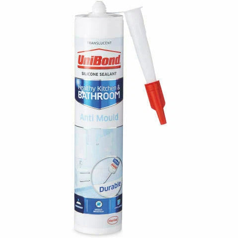Unibond Silicone Anti Mould sanitary Kitchen & Bathroom Translucent
