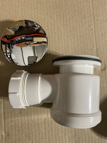 50mm Shower Tray Waste MT903A Chrome New