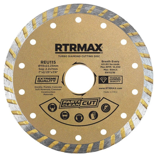 115mm Diamond Cutting Discs 4.5" Angle Grinder Blade, Tile Stone & Concrete