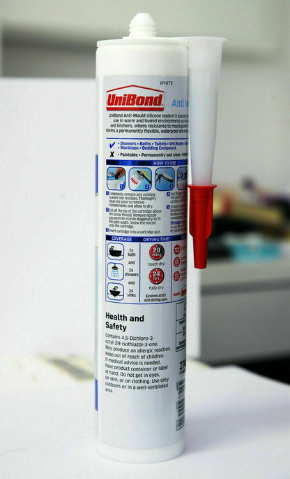 Unibond Silicone Anti Mould sanitary Kitchen & Bathroom Translucent