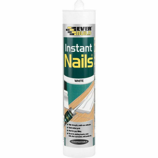 Everbuild Instant Nails Tube No Nail Grab Adhesive Glue Solvent