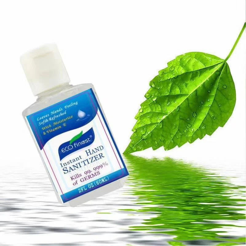 10x 60ml Eco Finest 75% Alcohol Hand Sanitiser Gel – Kills 99.9% Bacteria