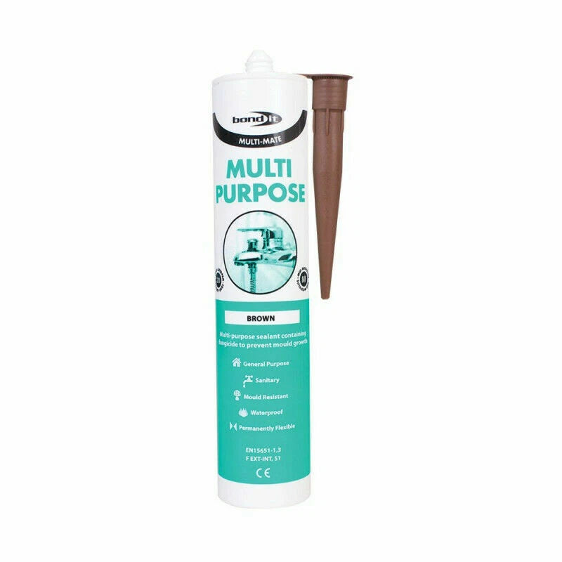 Brown Multi Purpose Silicone Sealants waterproof Mould Resistant Sanitary