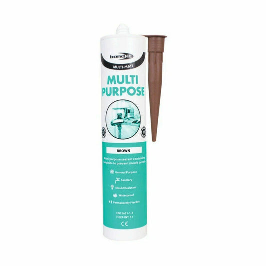 Brown Multi Purpose Silicone Sealants waterproof Mould Resistant Sanitary