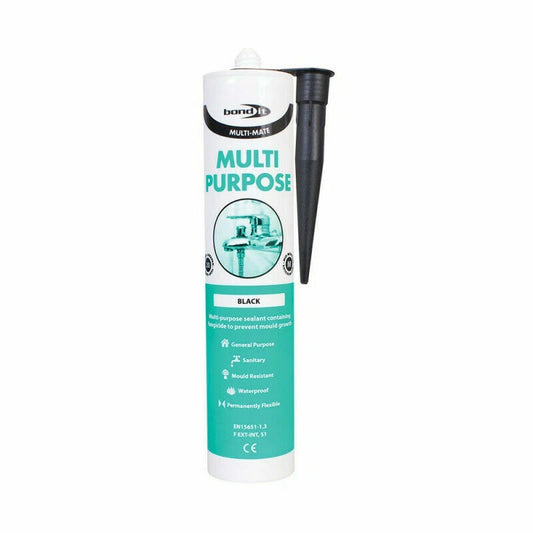 Black Multi Purpose Silicone Sealants waterproof Mould Resistant Sanitary